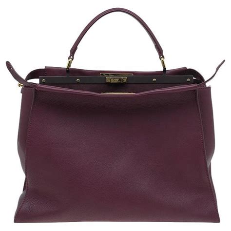 fendi peekaboo burgundy